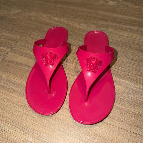 Versace Women's Vibrant Pink Sandals - Picture 2 of 2